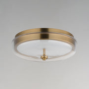 ET2 E24660-18NAB Voto LED Flush Mount | Natural Aged Brass