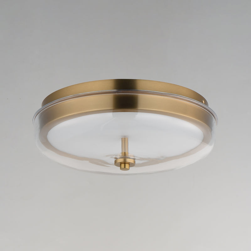 ET2 E24660-18NAB Voto LED Flush Mount | Natural Aged Brass