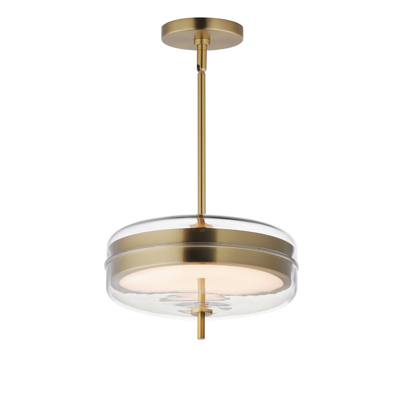 ET2 E24662-18NAB Voto 2 Light LED Pendant | Natural Aged Brass