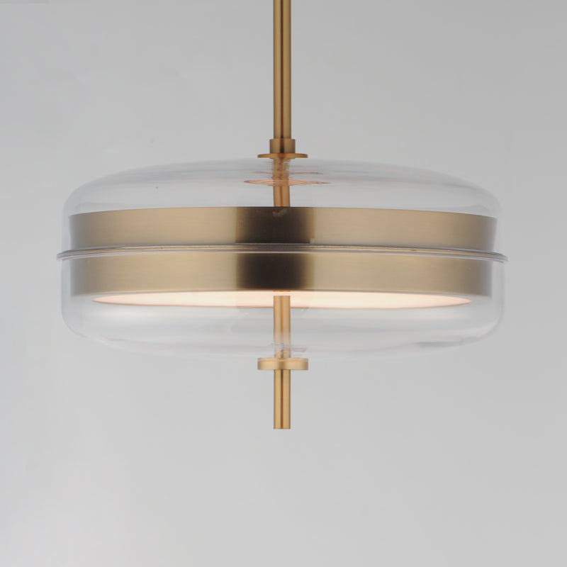 ET2 E24662-18NAB Voto 2 Light LED Pendant | Natural Aged Brass