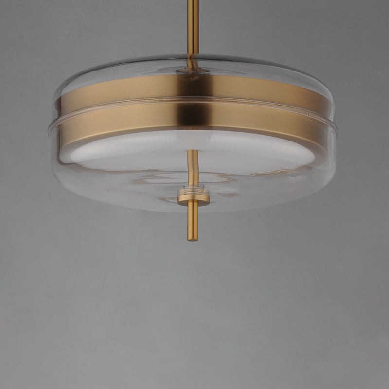 ET2 E24662-18NAB Voto 2 Light LED Pendant | Natural Aged Brass