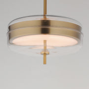 ET2 E24662-18NAB Voto 2 Light LED Pendant | Natural Aged Brass
