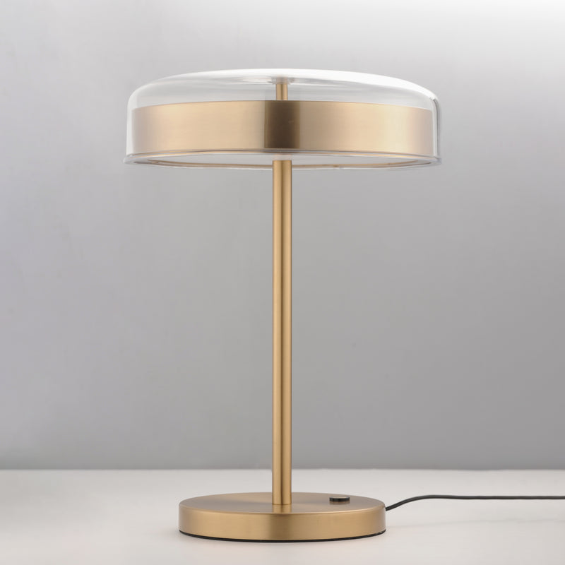 ET2 E24669-18NAB Voto LED Table Lamp | Natural Aged Brass