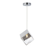 ET2 E24681-28PC Ice Cube 1 Light LED Pendant | Polished Chrome