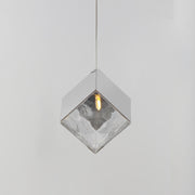 ET2 E24681-28PC Ice Cube 1 Light LED Pendant | Polished Chrome