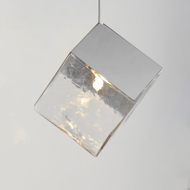 ET2 E24681-28PC Ice Cube 1 Light LED Pendant | Polished Chrome