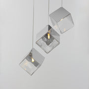 ET2 E24683-28PC Ice Cube 3 Light LED Pendant | Polished Chrome