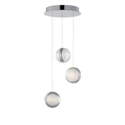 ET2 E24693-75PC Pulse 3 Light LED Pendant | Polished Chrome