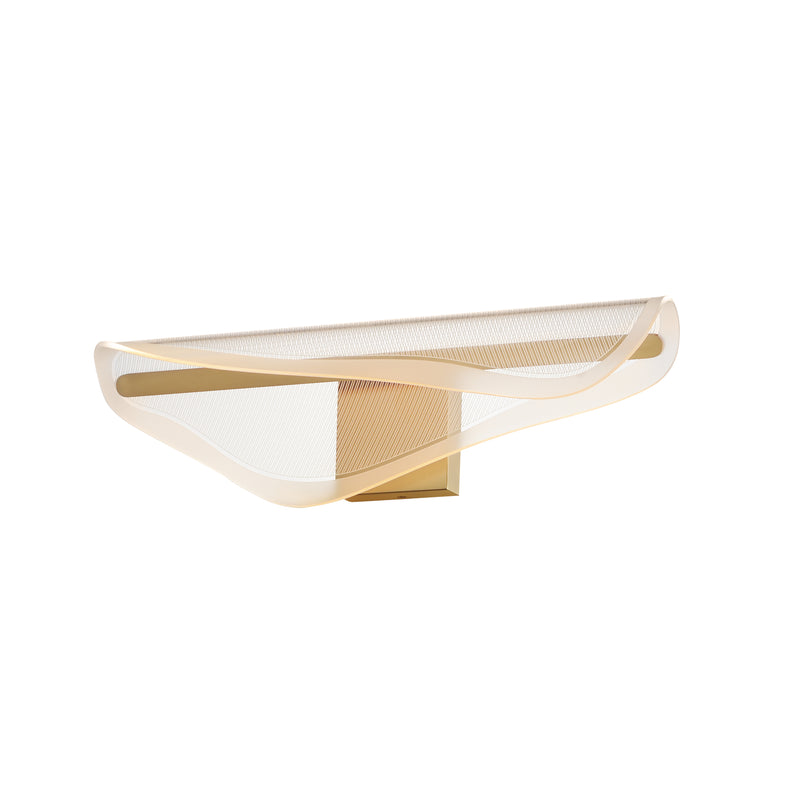 ET2 E24712-144GLD Manta 24" LED Bath Vanity | Gold