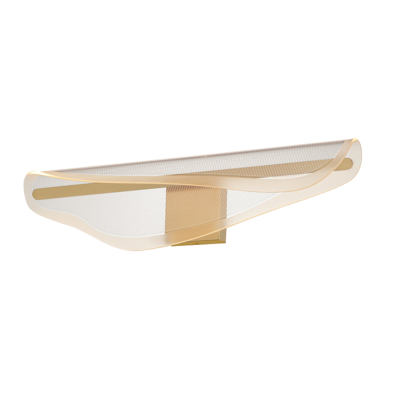 ET2 E24713-144GLD Manta 30" LED Bath Vanity | Gold