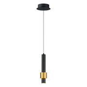 ET2 E24751-BKGLD Reveal 1 Light LED Pendant | Black / Gold