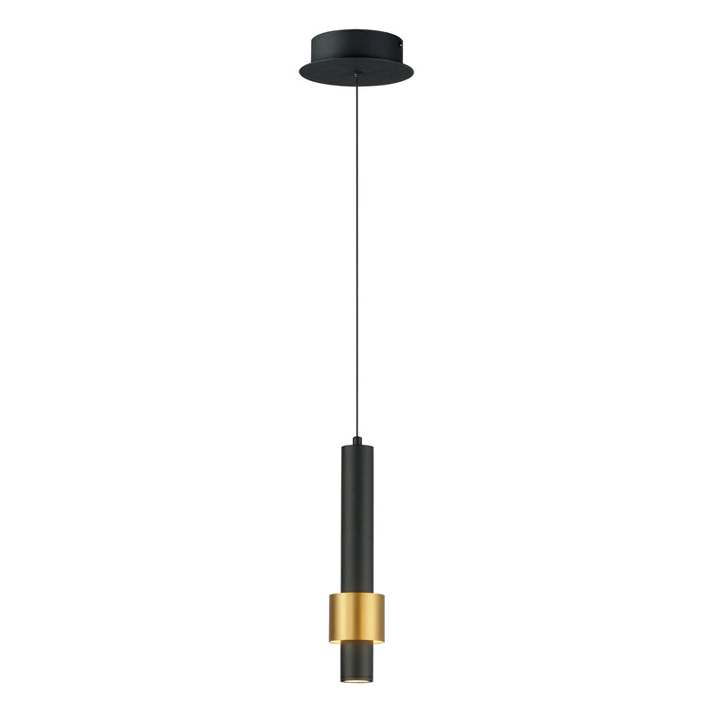 ET2 E24751-BKGLD Reveal 1 Light LED Pendant | Black / Gold