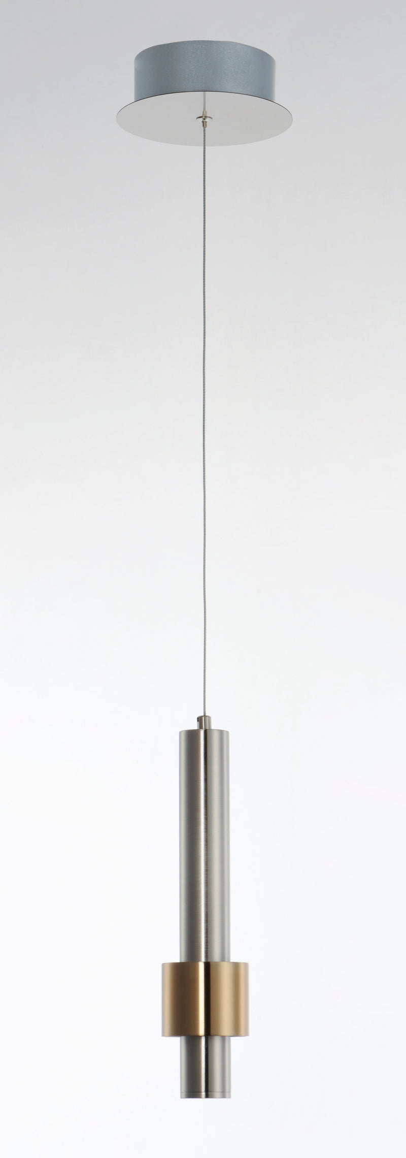 ET2 E24751-SNSBR Reveal 1 Light LED Pendant | Satin Nickel / Satin Brass