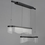 ET2 E24774-133BK Sonata 2 Light Linear LED Pendant | Black