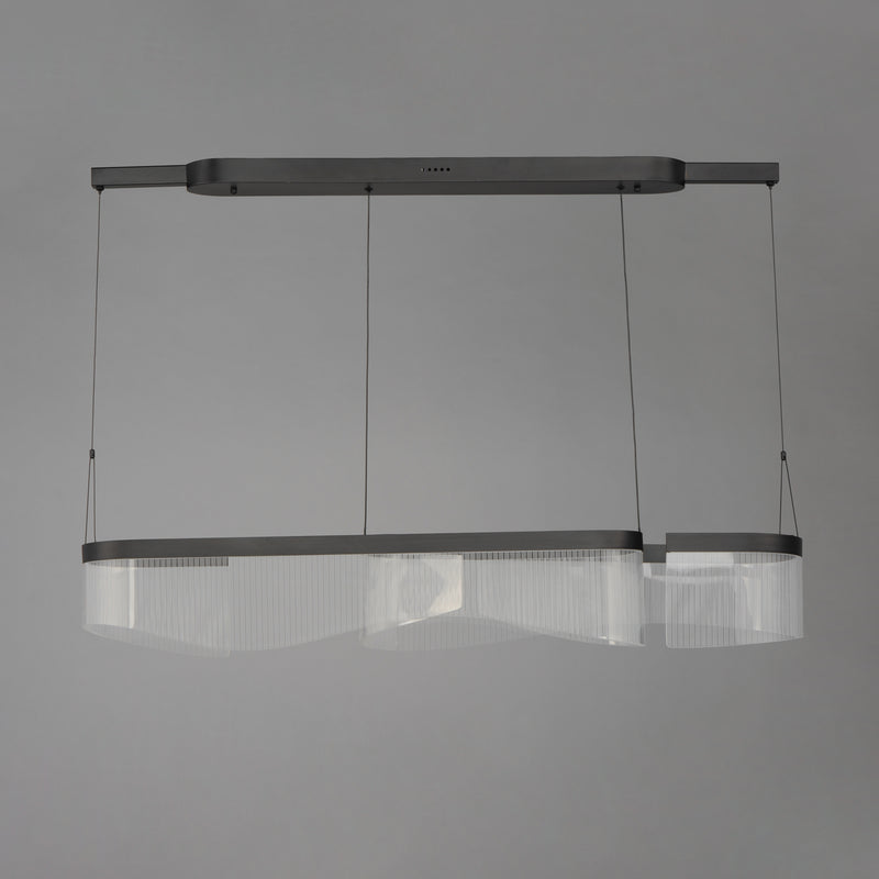 ET2 E24774-133BK Sonata 2 Light Linear LED Pendant | Black