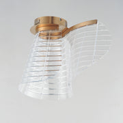 ET2 E24810-82BCN Tartan LED Flush Mount | Brushed Champagne