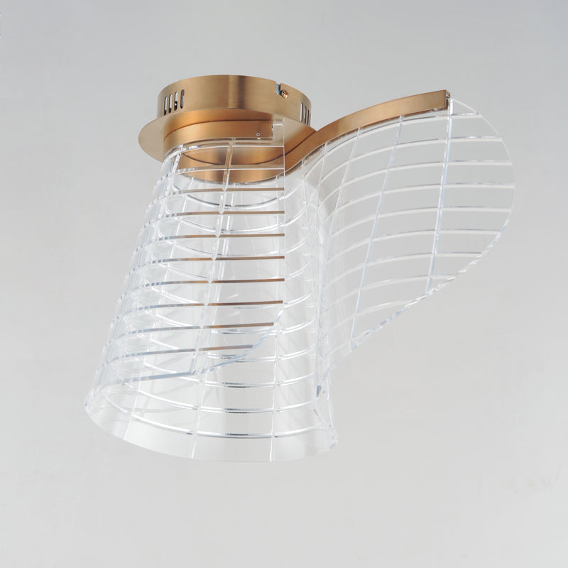 ET2 E24810-82BCN Tartan LED Flush Mount | Brushed Champagne