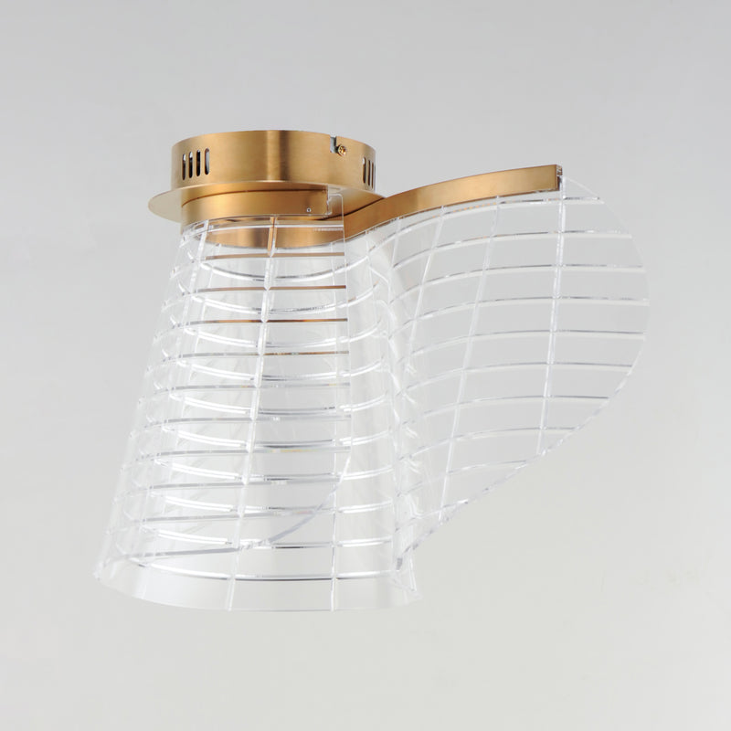 ET2 E24810-82BCN Tartan LED Flush Mount | Brushed Champagne