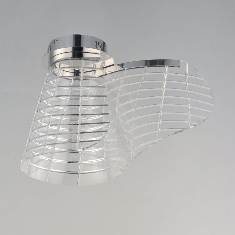 ET2 E24810-82PC Tartan LED Flush Mount | Polished Chrome