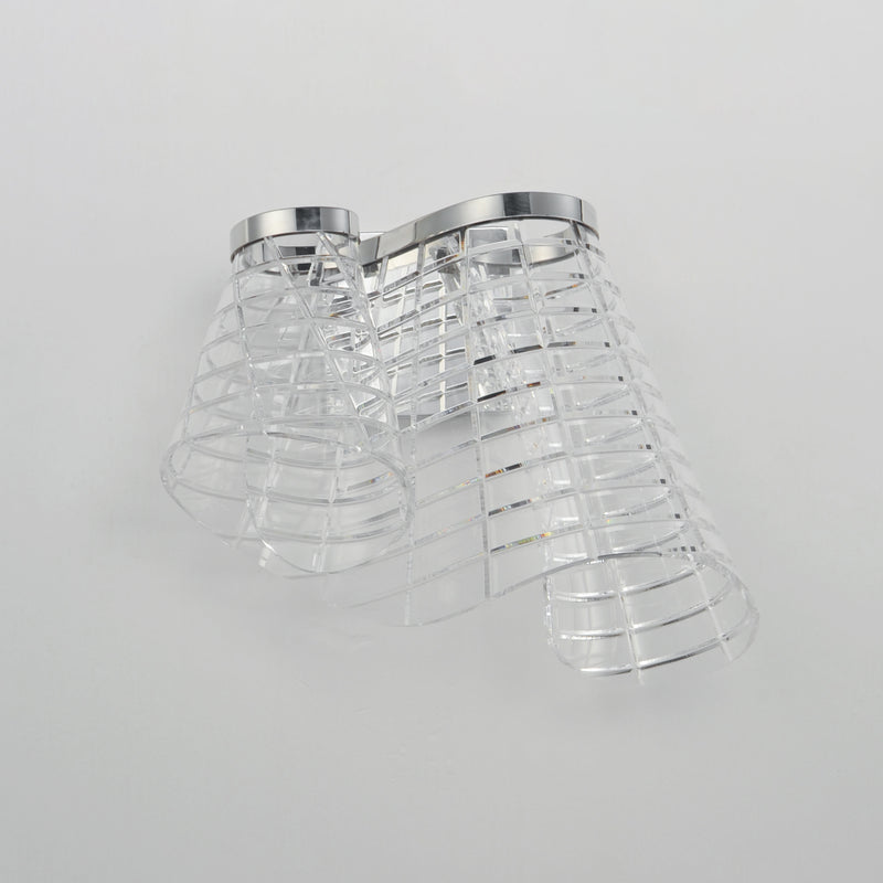 ET2 E24811-82PC Tartan LED Wall Sconce | Polished Chrome