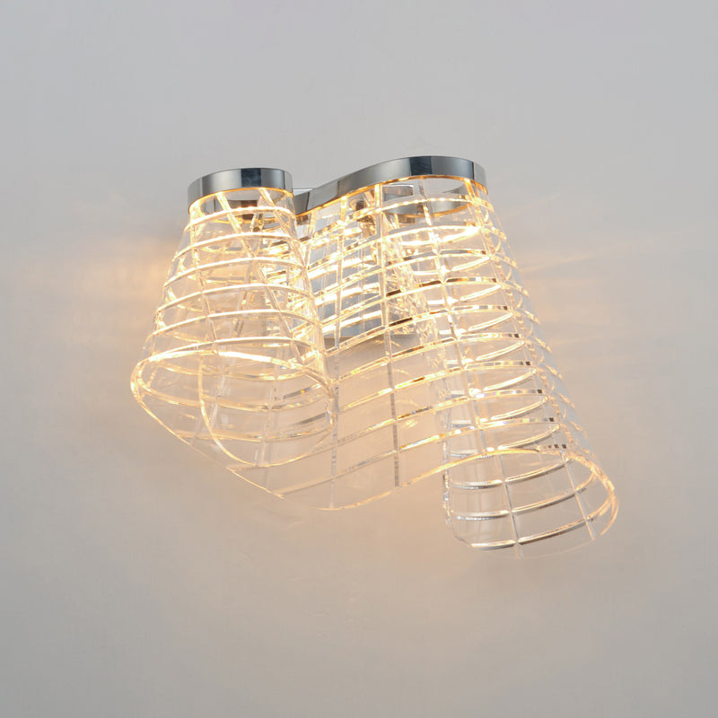 ET2 E24811-82PC Tartan LED Wall Sconce | Polished Chrome