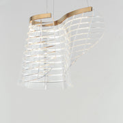 ET2 E24812-82BCN Tartan 1 Light LED Pendant | Brushed Champagne