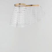 ET2 E24812-82BCN Tartan 1 Light LED Pendant | Brushed Champagne