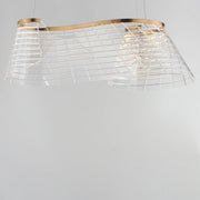 ET2 E24814-82BCN Tartan 1 Light Linear LED Pendant | Brushed Champagne