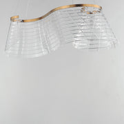 ET2 E24814-82BCN Tartan 1 Light Linear LED Pendant | Brushed Champagne