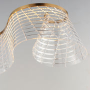 ET2 E24814-82BCN Tartan 1 Light Linear LED Pendant | Brushed Champagne