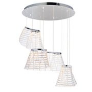 ET2 E24816-82PC Tartan 3 Light LED Pendant | Polished Chrome