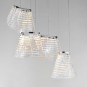 ET2 E24816-82PC Tartan 3 Light LED Pendant | Polished Chrome