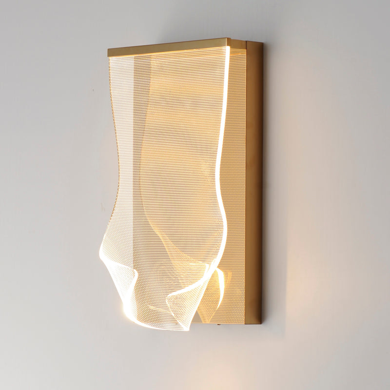 ET2 E24871-133FG Rinkle LED Wall Sconce | French Gold