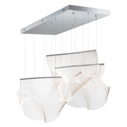 ET2 E24873-133PC Rinkle 3 Light Linear LED Pendant | Polished Chrome