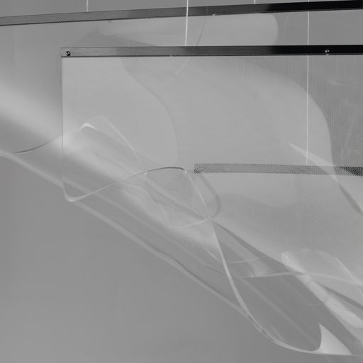 ET2 E24873-133BGM Rinkle 3 Light Linear LED Pendant | Brushed Gunmetal