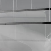 ET2 E24873-133BGM Rinkle 3 Light Linear LED Pendant | Brushed Gunmetal