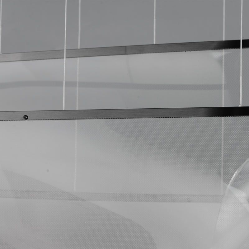 ET2 E24873-133BGM Rinkle 3 Light Linear LED Pendant | Brushed Gunmetal