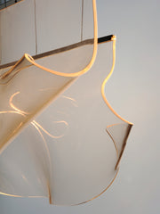 ET2 E24873-133PC Rinkle 3 Light Linear LED Pendant | Polished Chrome