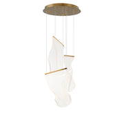 ET2 E24874-133FG Rinkle 3 Light LED Multi Pendant | French Gold