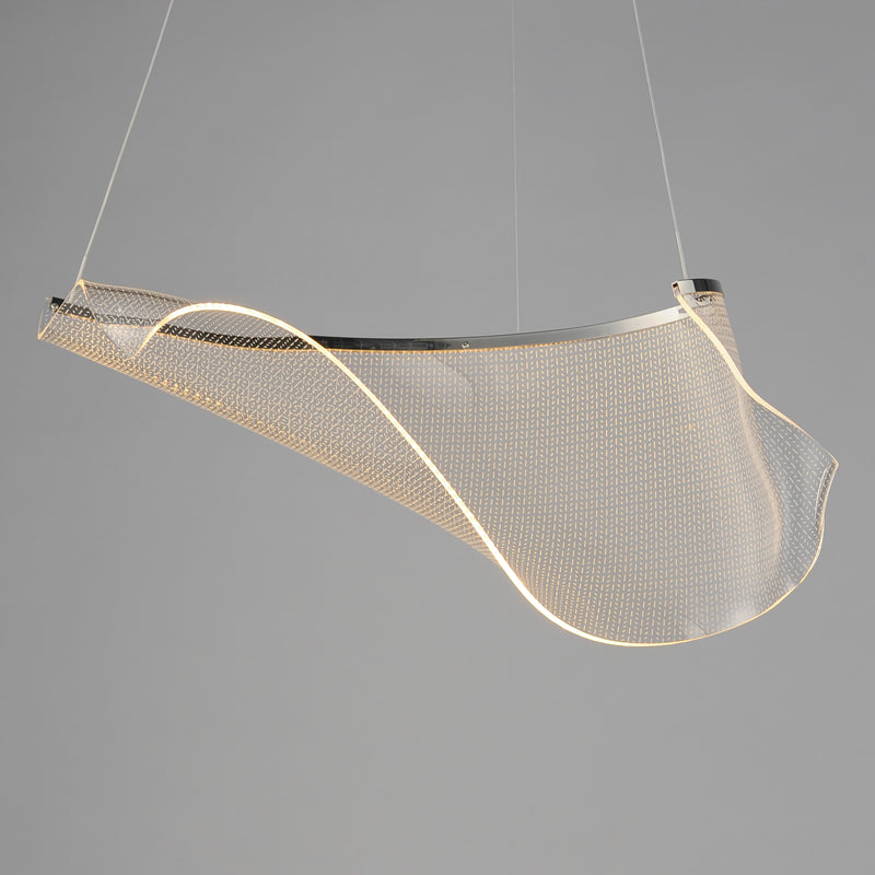 ET2 E24881-133PC Rinkle Modular 1 Light LED Pendant | Polished Chrome