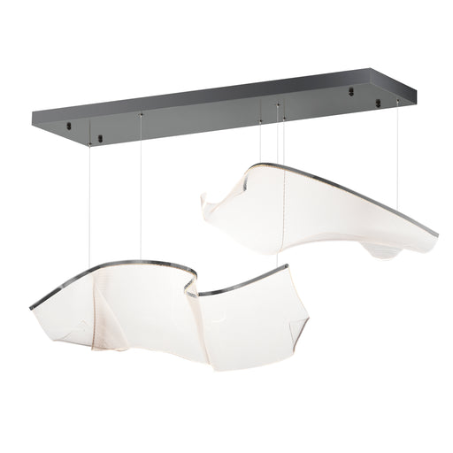 ET2 E24882-133BGM Rinkle Modular 2 Light LED Pendant | Brushed Gunmetal