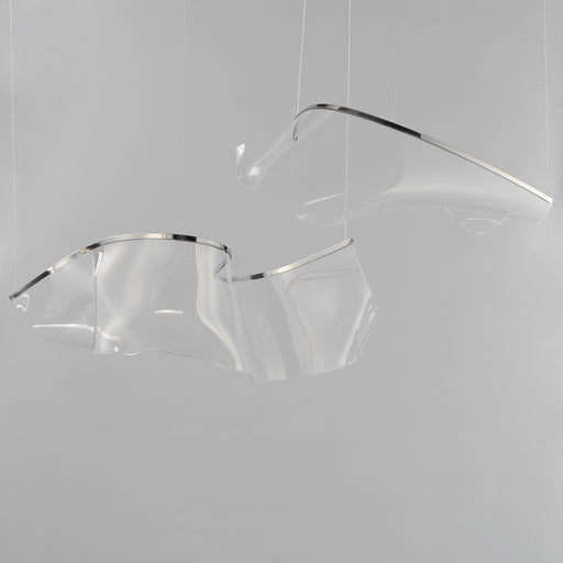 ET2 E24882-133PC Rinkle Modular 2 Light LED Pendant | Polished Chrome
