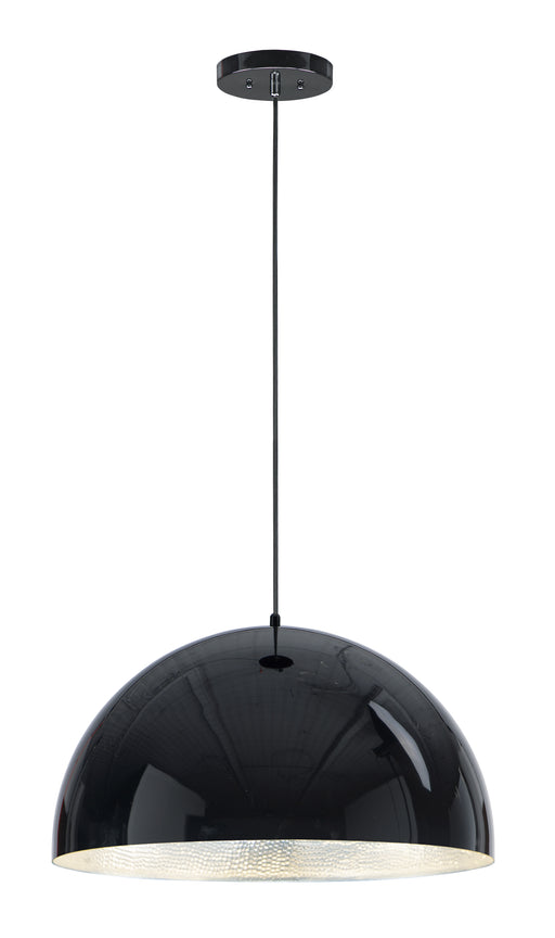 ET2 E24904-GBAL Hemisphere 1 Light 24" LED Pendant | Gloss Black / Aluminum