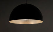ET2 E24904-GBAL Hemisphere 1 Light 24" LED Pendant | Gloss Black / Aluminum