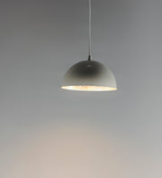 ET2 E24904-GWAL Hemisphere 1 Light 24" LED Pendant | Gloss White / Aluminum