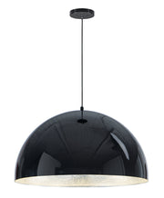ET2 E24906-GBAL Hemisphere 1 Light 31" LED Pendant | Gloss Black / Aluminum