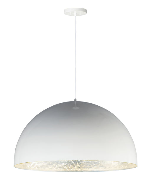 ET2 E24906-GWAL Hemisphere 1 Light 31" LED Pendant | Gloss White / Aluminum