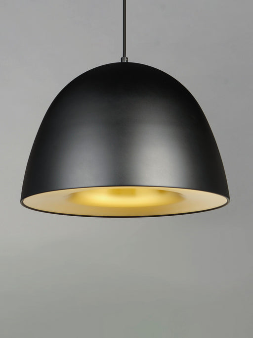 ET2 E24916-BKSBR Fungo 24" LED Pendant | Black / Satin Brass