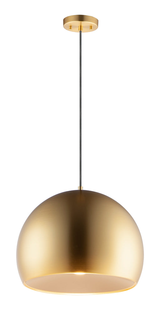 ET2 E24924-SBRCOF Palla 16" LED Pendant | Satin Brass / Coffee