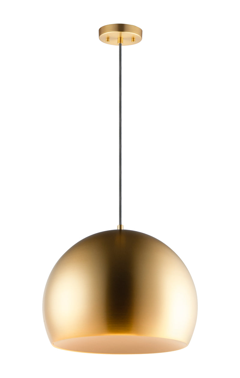 ET2 E24926-SBRCOF Palla 20" LED Pendant | Satin Brass / Coffee